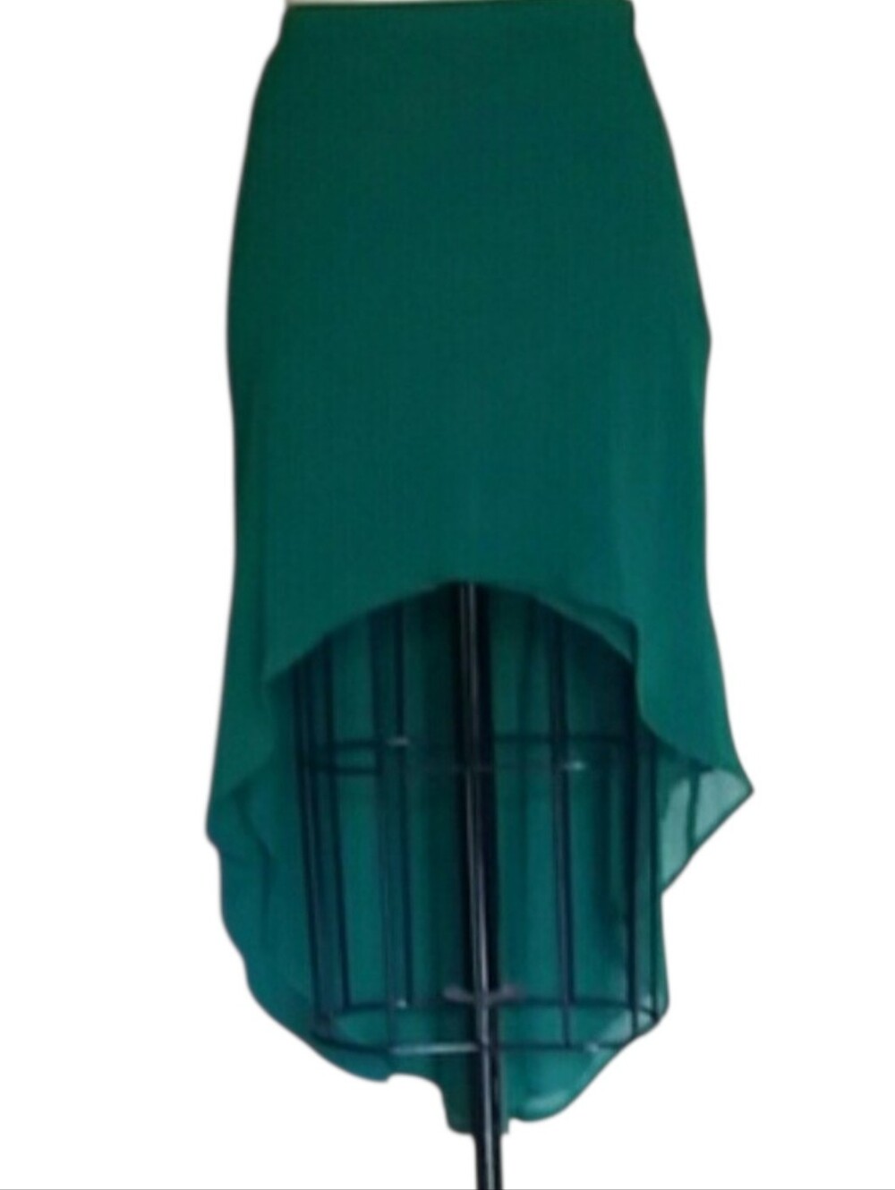 Forever 21 Kelly green high low skirt xs
